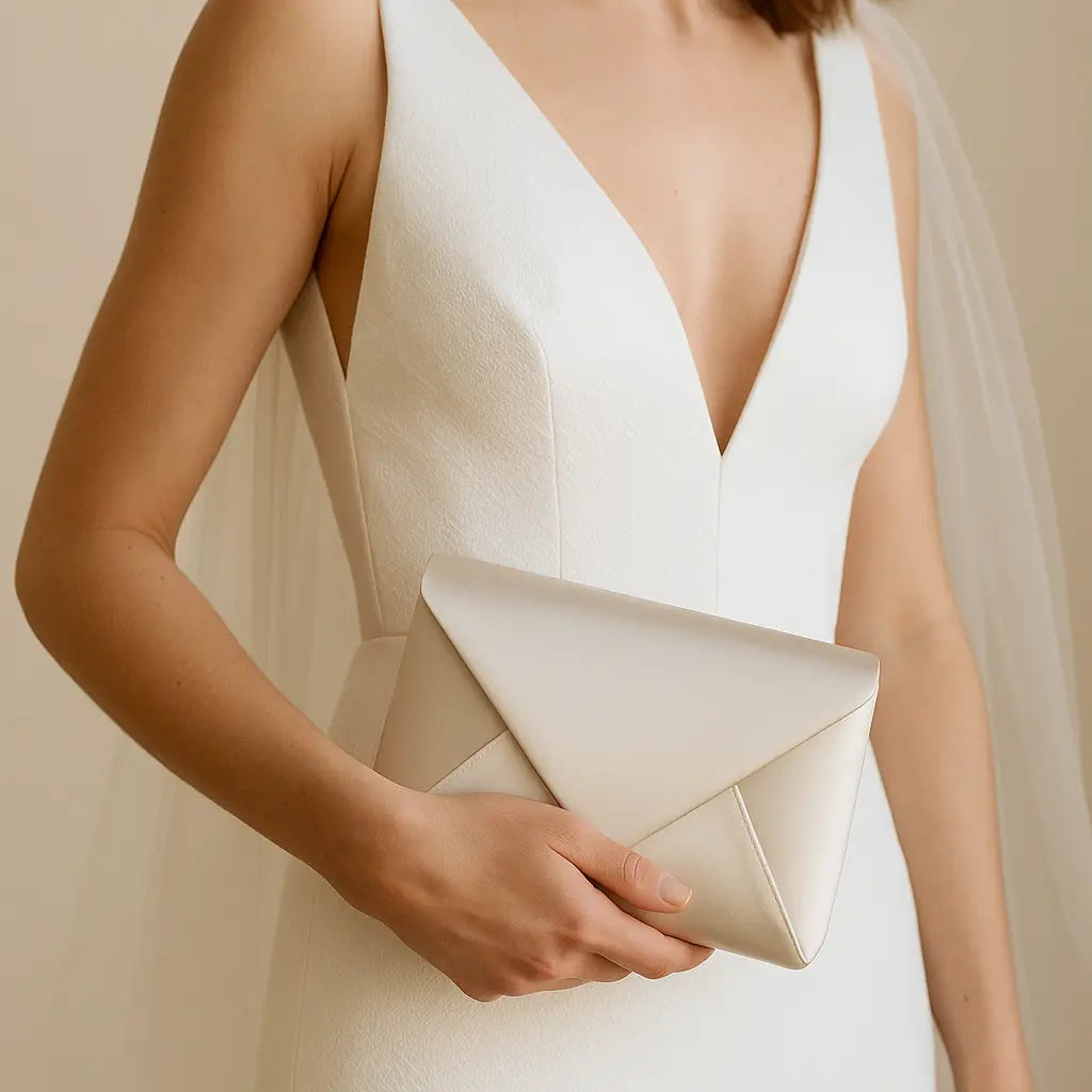 SAC MARIÉE EN SATIN IVOIRE MAGDA White Lady