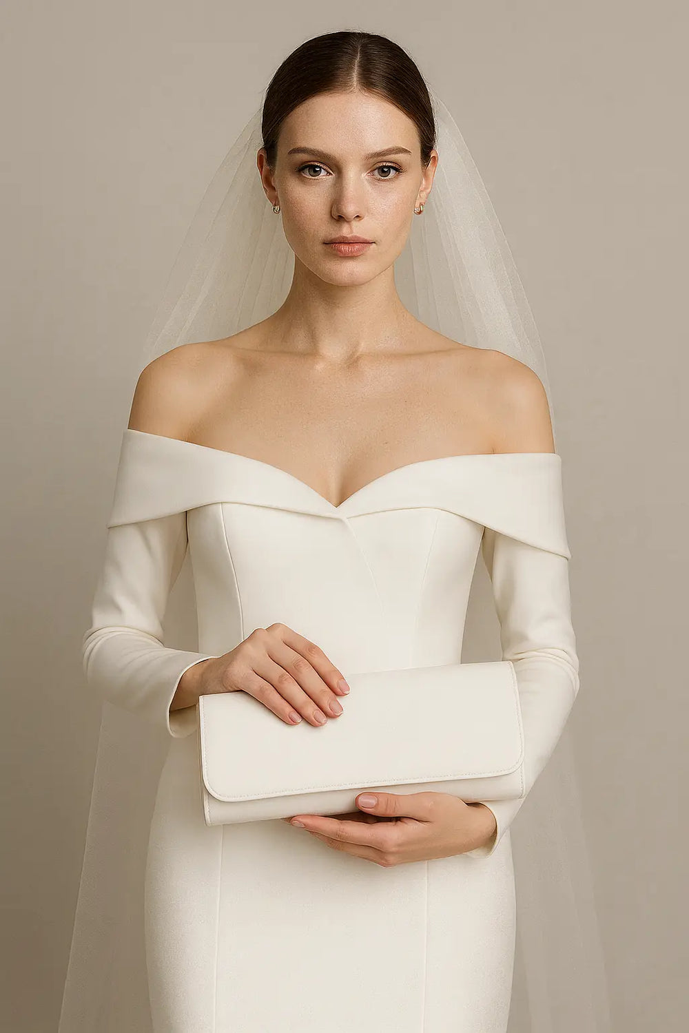 SAC MARIÉE EN SATIN IVOIRE ROMINA White Lady