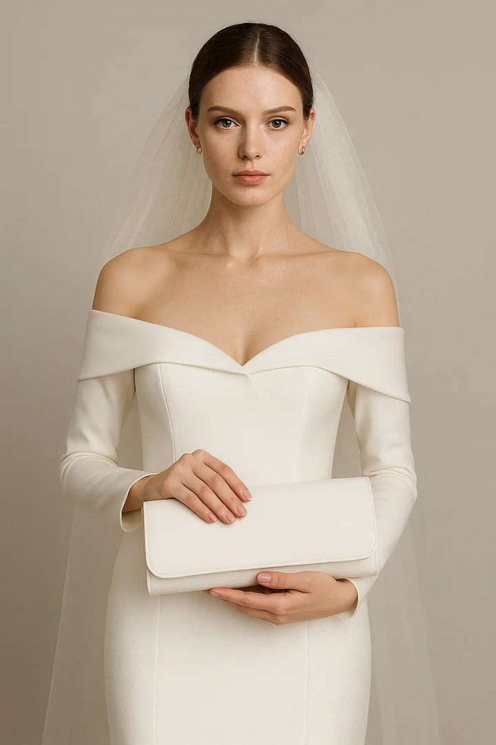 SAC MARIÉE EN SATIN IVOIRE ROMINA White Lady