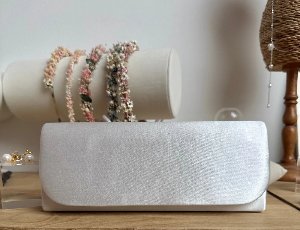 SAC MARIÉE EN SATIN IVOIRE ROMINA White Lady