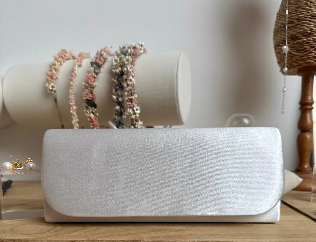 SAC MARIÉE EN SATIN IVOIRE ROMINA White Lady
