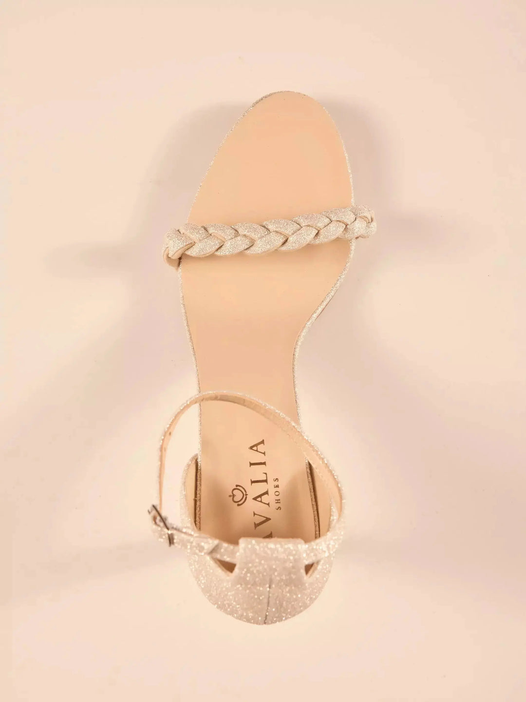 SANDALES DE MARIÉE DORÉES SCINTILLANTES – TALON 6 CM & CONFORT - ATRIX AVALIA