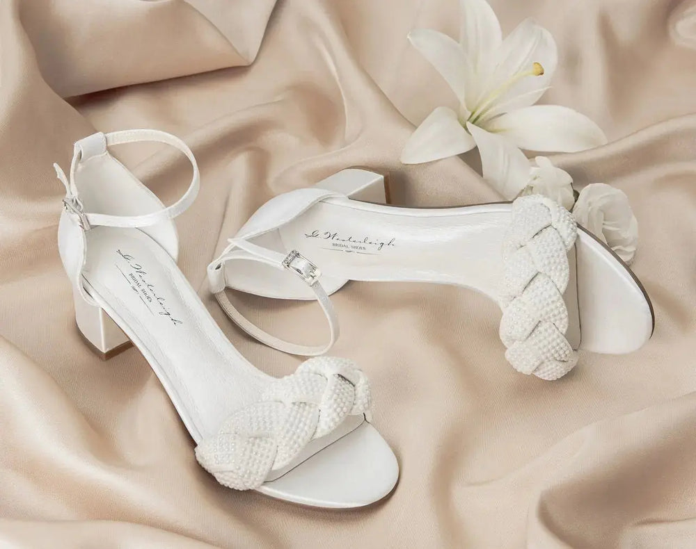 SANDALES DE MARIÉE IVY – BRIDE TRESSÉE ET TALON BLOC 4,8 CM G.Westerleigh