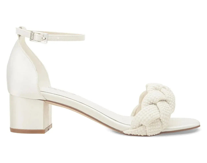SANDALES DE MARIÉE IVY – BRIDE TRESSÉE ET TALON BLOC 4,8 CM G.Westerleigh