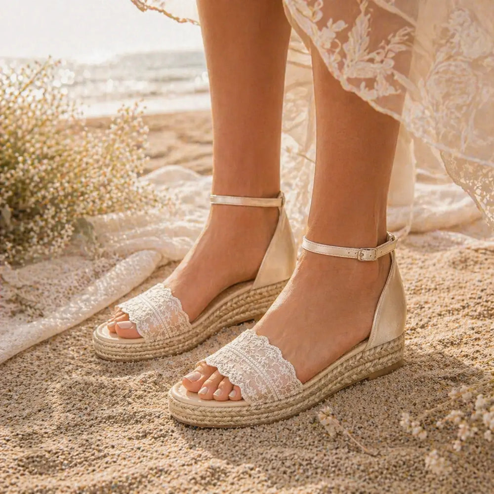 SANDALES MARIAGE BOHÈME 857 — ST TROPEZ WHITE LADY