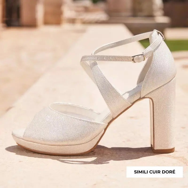 SANDALES MARIÉE COMPENSÉES CINDY AVALIA