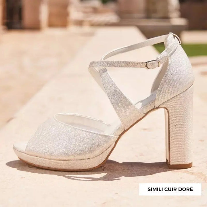 SANDALES MARIÉE COMPENSÉES CINDY AVALIA