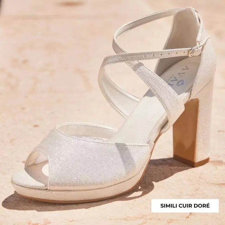 SANDALES MARIÉE COMPENSÉES CINDY AVALIA
