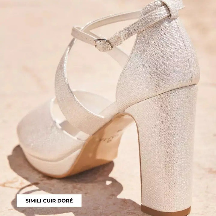 SANDALES MARIÉE COMPENSÉES CINDY AVALIA