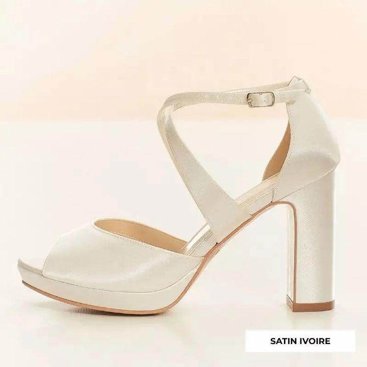 SANDALES MARIÉE COMPENSÉES CINDY AVALIA