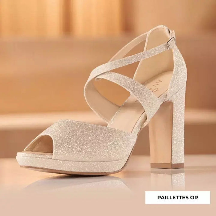 SANDALES MARIÉE COMPENSÉES CINDY AVALIA
