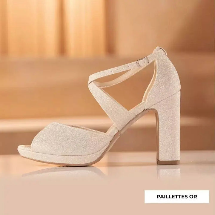 SANDALES MARIÉE COMPENSÉES CINDY AVALIA