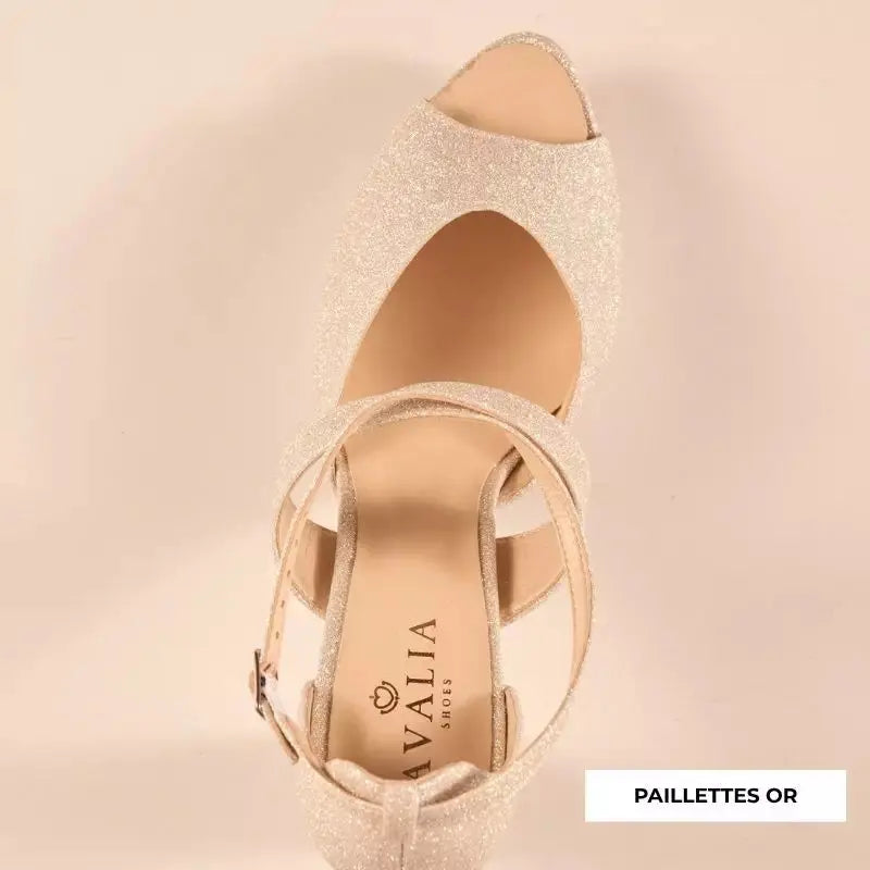 SANDALES MARIÉE COMPENSÉES CINDY AVALIA