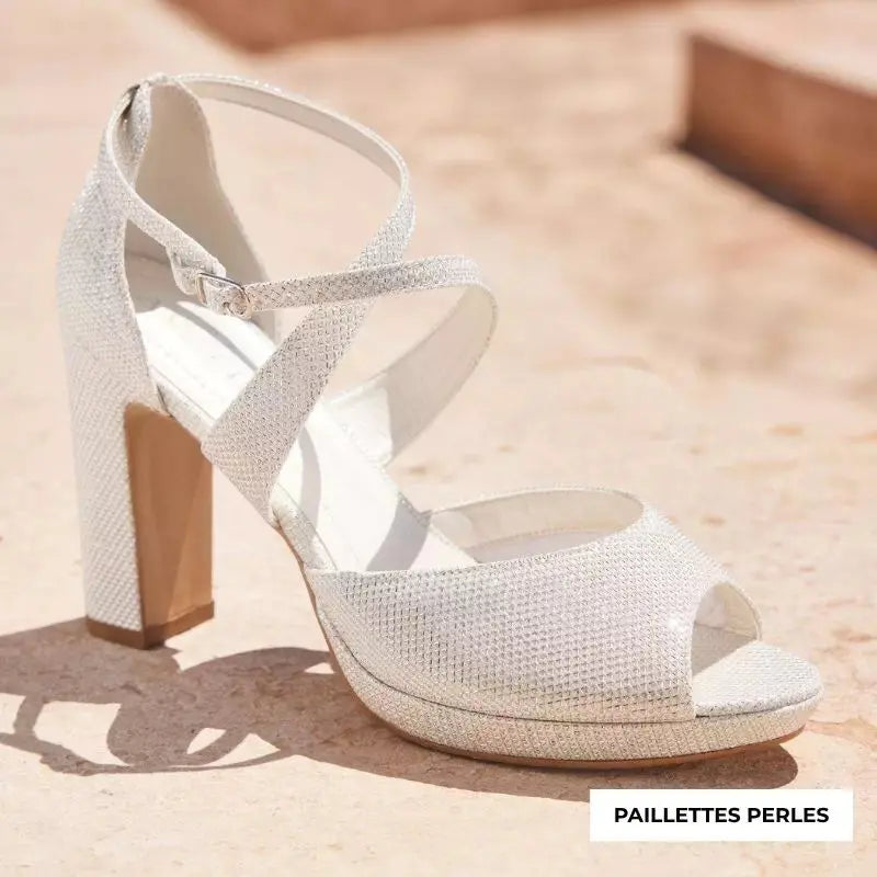 SANDALES MARIÉE COMPENSÉES CINDY AVALIA