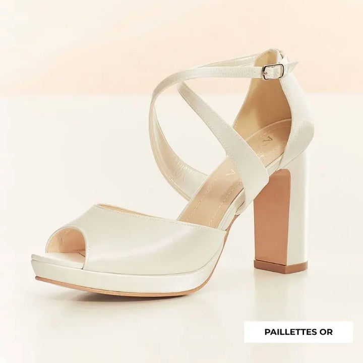 SANDALES MARIÉE COMPENSÉES CINDY AVALIA