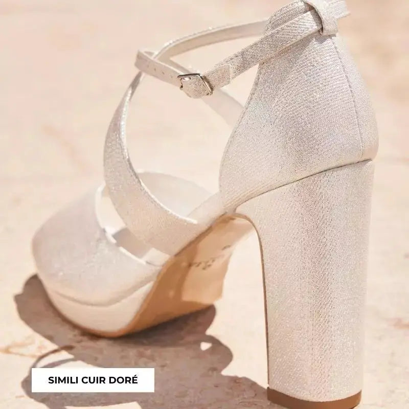 SANDALES MARIÉE COMPENSÉES CINDY AVALIA