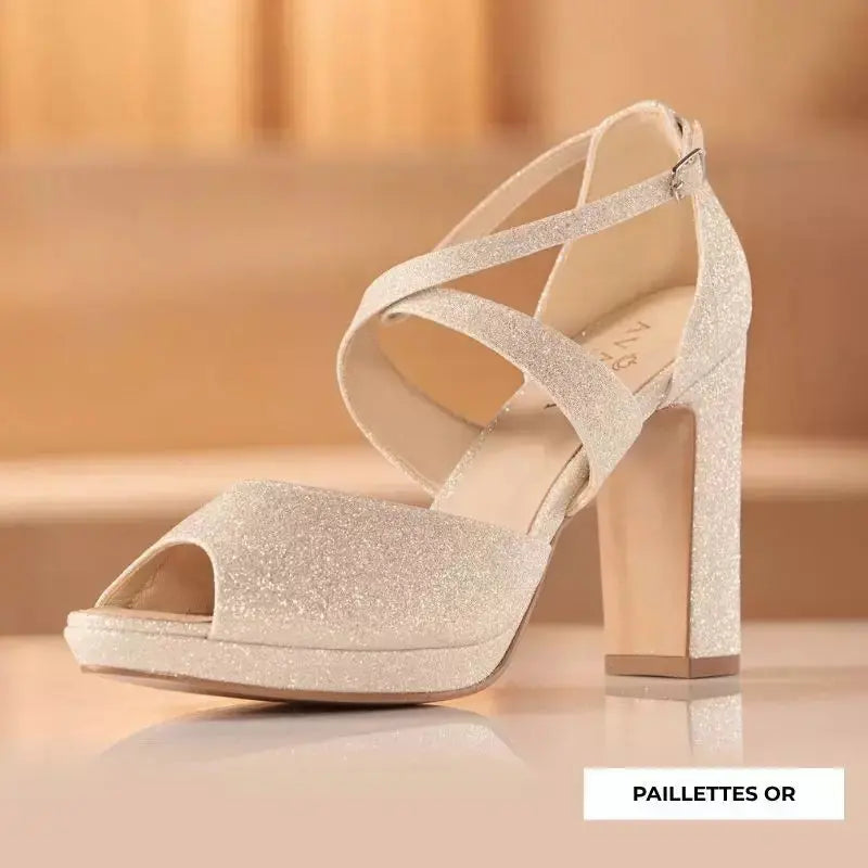 SANDALES MARIÉE COMPENSÉES CINDY AVALIA