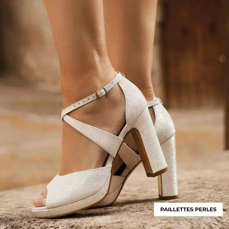 SANDALES MARIÉE COMPENSÉES CINDY AVALIA