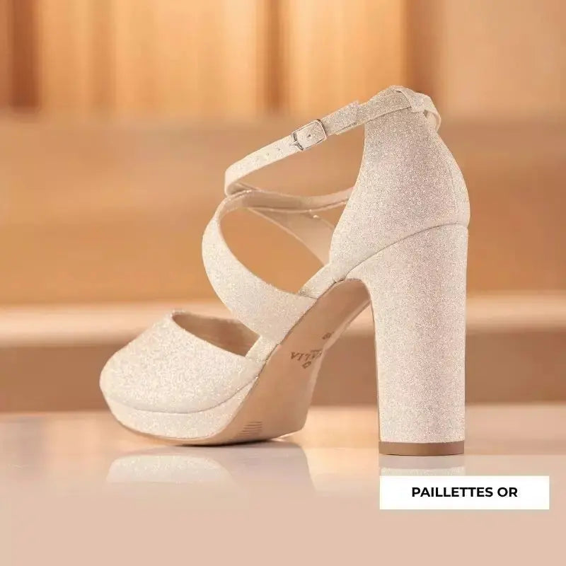 SANDALES MARIÉE COMPENSÉES CINDY AVALIA