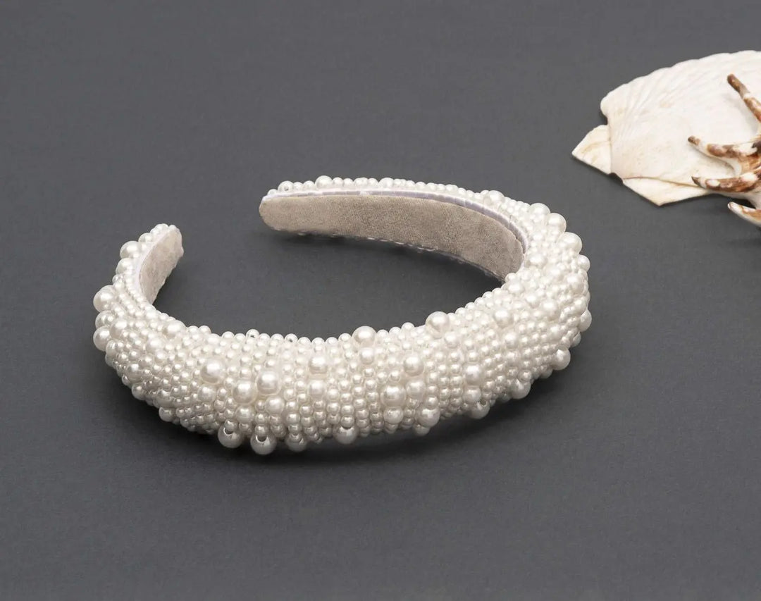 SERRE-TÊTE DE MARIÉE TR230219 – ÉLÉGANCE INTEMPORELLE EN PERLES G.Westerleigh