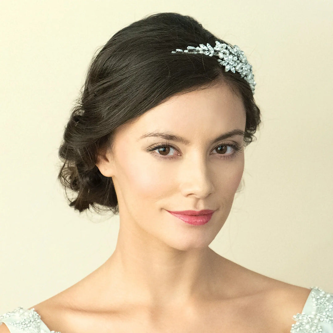 SERRE-TÊTE MARIAGE CRISTAUX & PERLES D’EAU DOUCE – DIOR IVORY AND CO