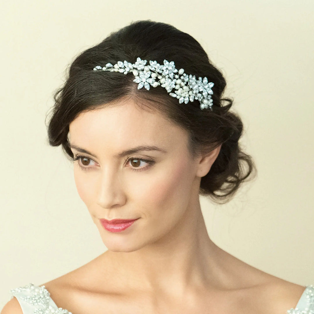 SERRE-TÊTE MARIAGE CRISTAUX & PERLES D’EAU DOUCE – DIOR IVORY AND CO