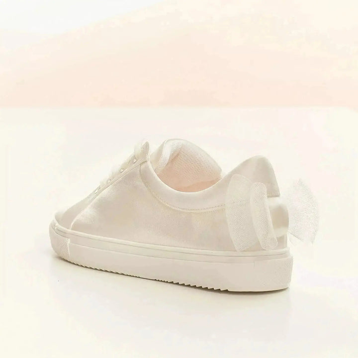 SNEAKERS SATIN IVOIRE EMILY AVALIA