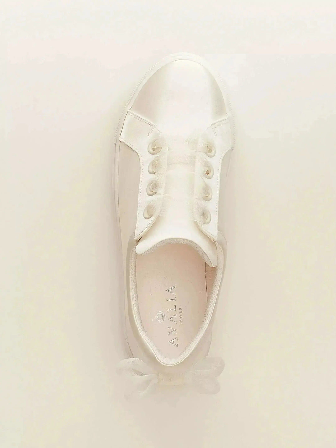 SNEAKERS SATIN IVOIRE EMILY AVALIA