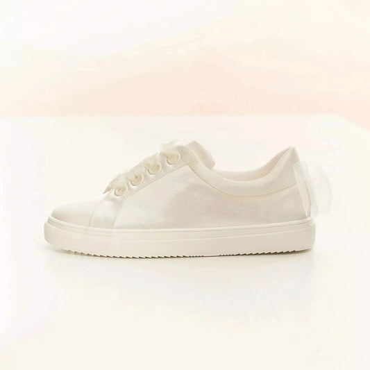 SNEAKERS SATIN IVOIRE EMILY AVALIA