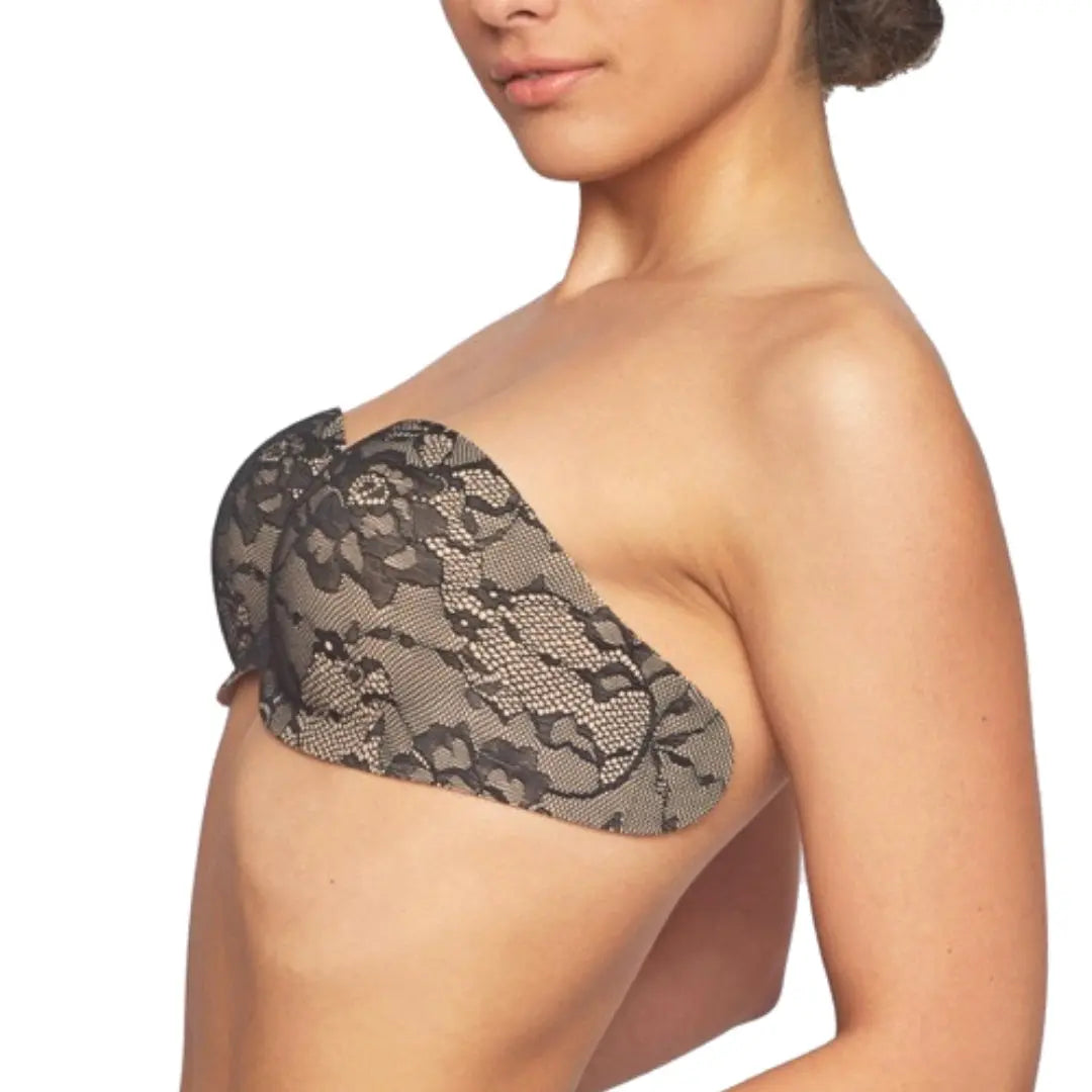 SOUTIEN-GORGE AUTOCOLLANT EN DENTELLE – COQUES ADHÉSIVES PUSH-UP | DOS NU | 23204 IVETTE BRIDAL