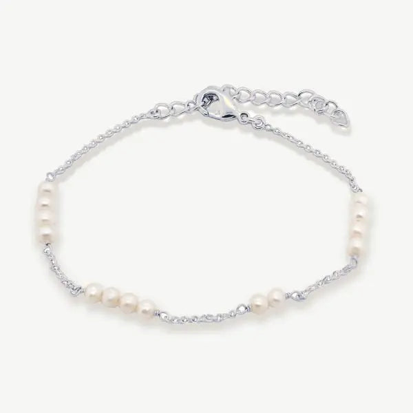 ST. IVES – BRACELET CHAÎNE & PERLES FINES Ivory and co