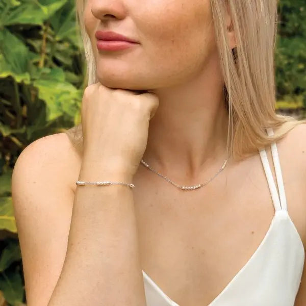 ST. IVES – BRACELET CHAÎNE & PERLES FINES Ivory and co