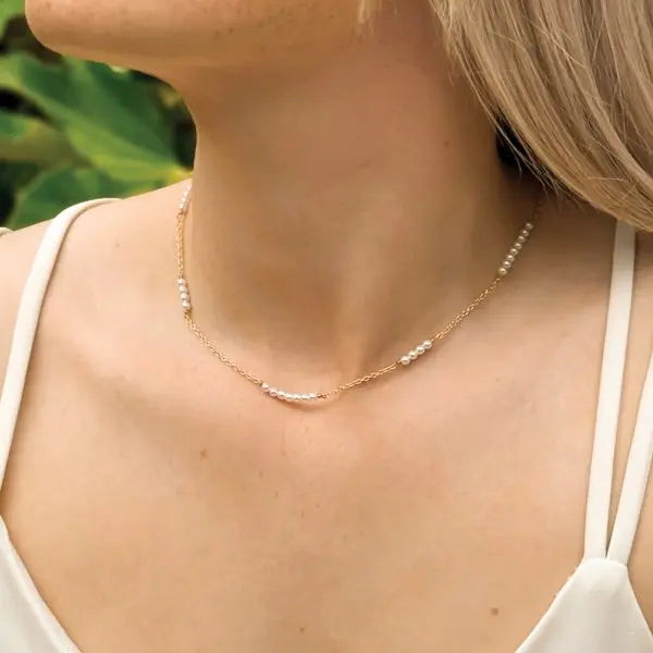 ST. IVES – COLLIER CHAÎNE & PERLES FINES Ivory and co