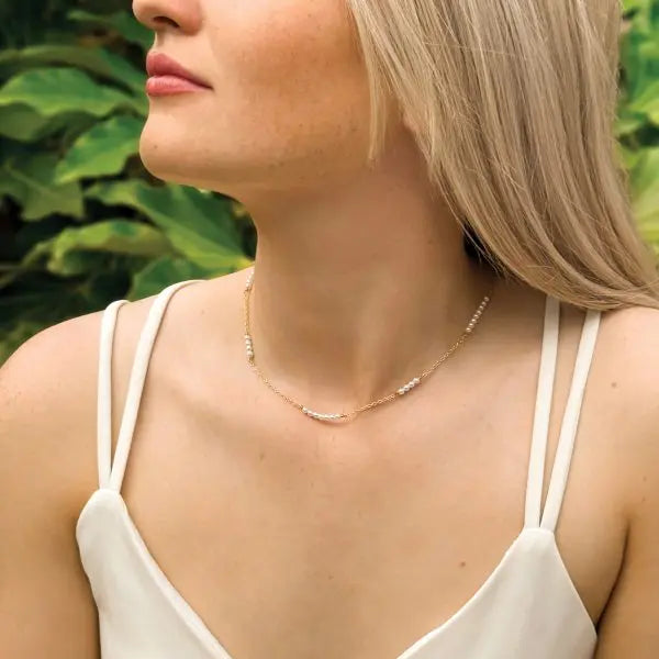 ST. IVES – COLLIER CHAÎNE & PERLES FINES Ivory and co