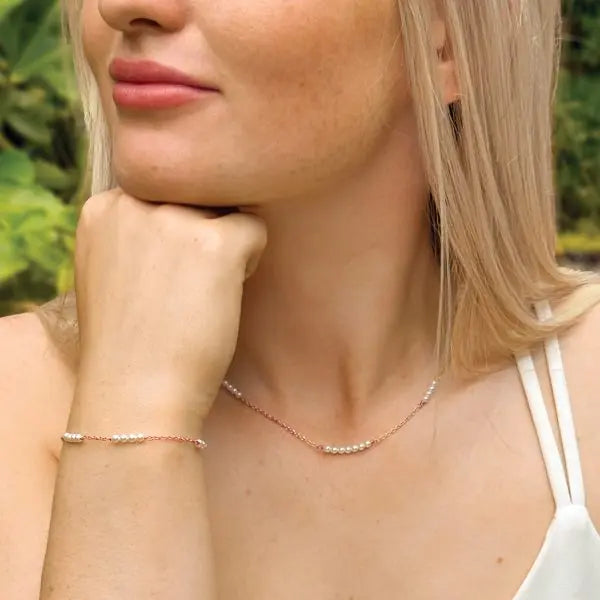 ST. IVES – COLLIER CHAÎNE & PERLES FINES Ivory and co