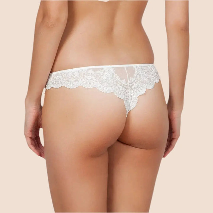 STRING BRÉSILIEN BRODÉ HERITAGE Yvette Bridal