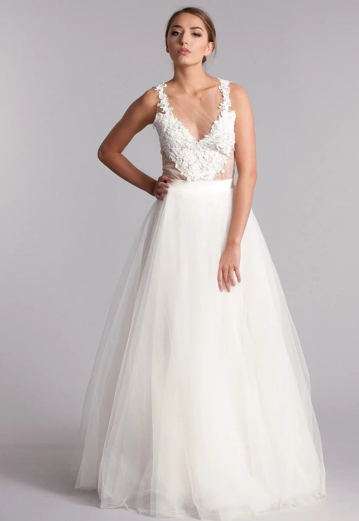Surjupe de mariée Bettina SDP2 tulle princesse amovible Novias vue 3