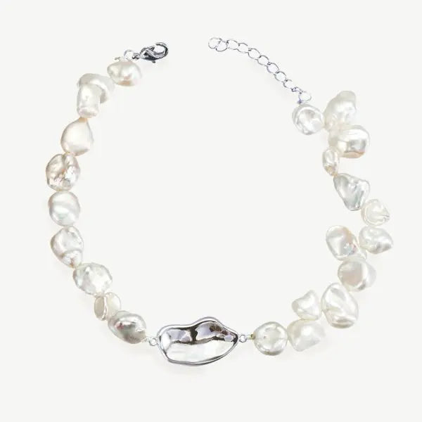 TAHITI – BRACELET AUX PERLES BAROQUES AUTHENTIQUES Ivory and co