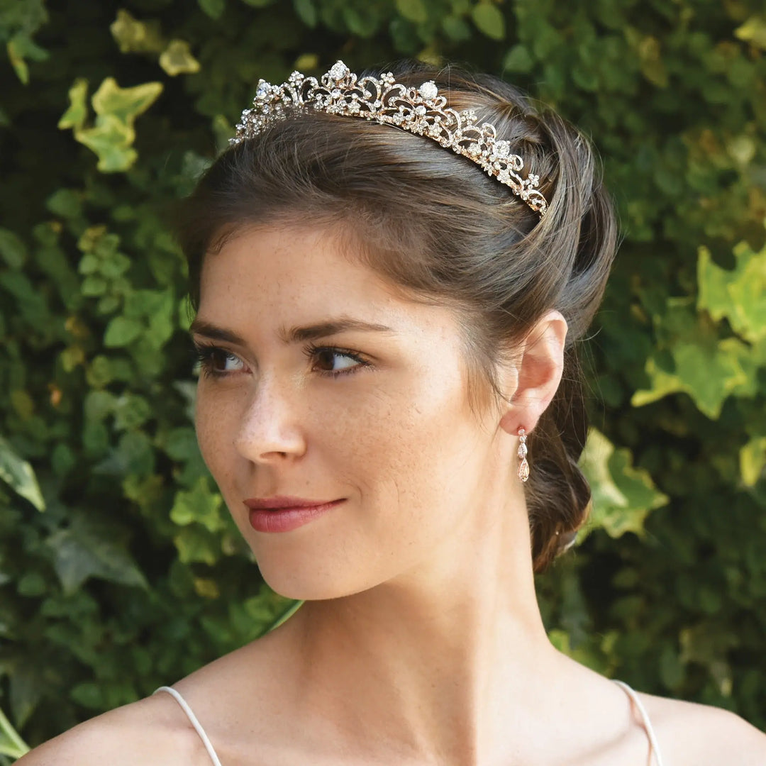 TIARE MARIAGE BEATRIX – CRISTAUX ART NOUVEAU Ivory and co