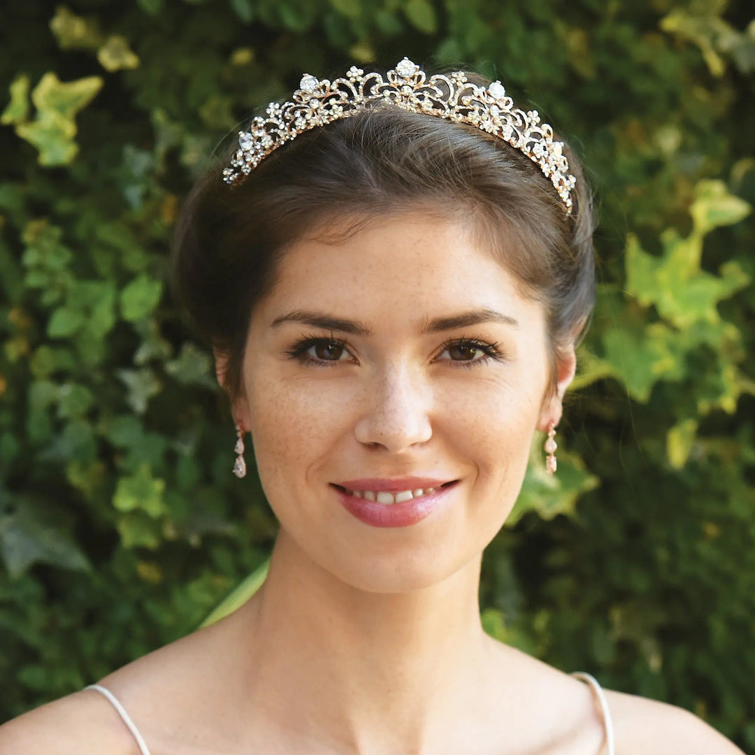 TIARE MARIAGE BEATRIX – CRISTAUX ART NOUVEAU Ivory and co