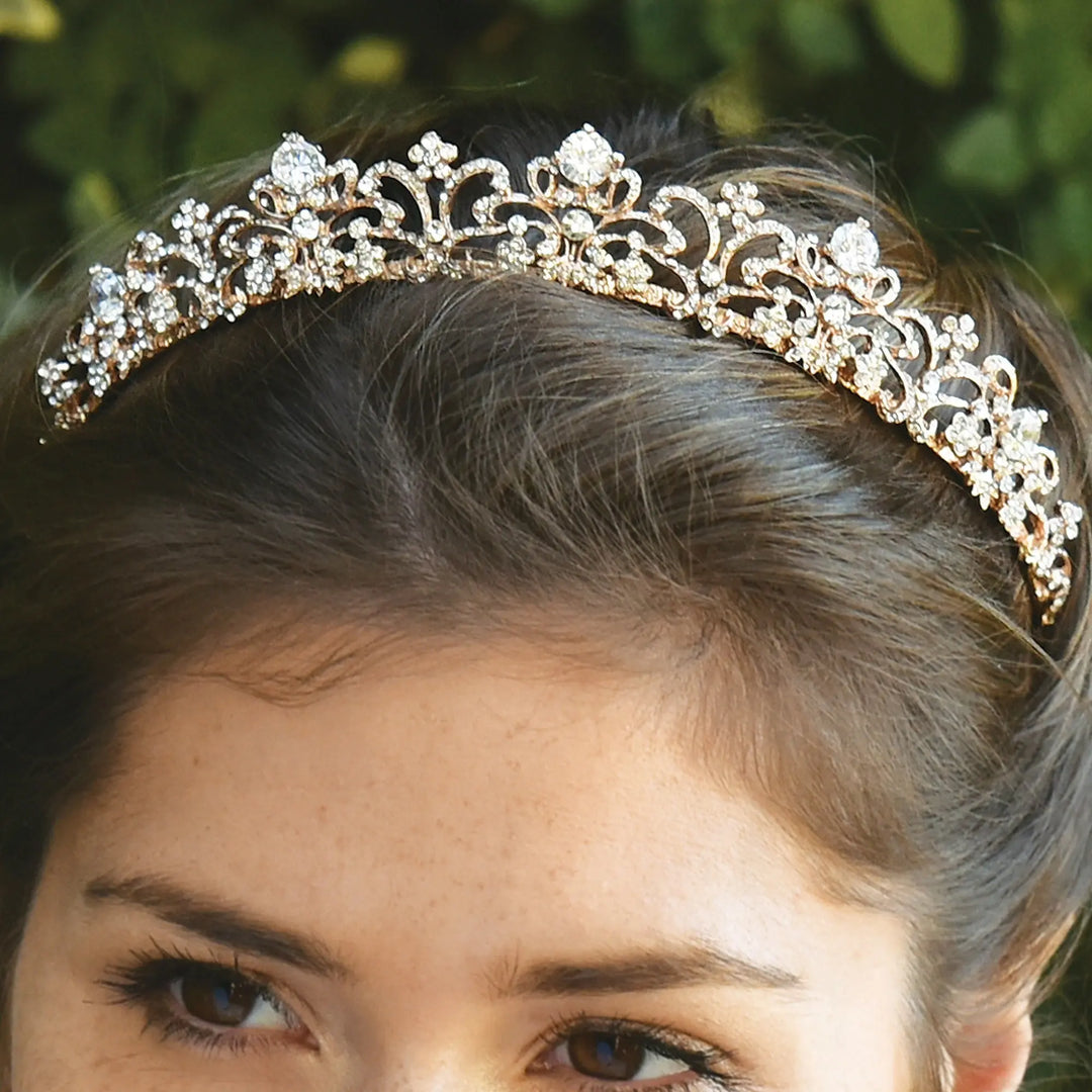 TIARE MARIAGE BEATRIX – CRISTAUX ART NOUVEAU Ivory and co