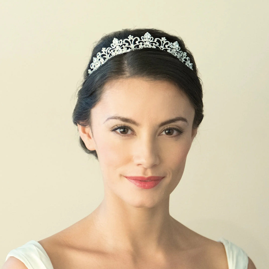 TIARE MARIAGE BEATRIX – CRISTAUX ART NOUVEAU Ivory and co