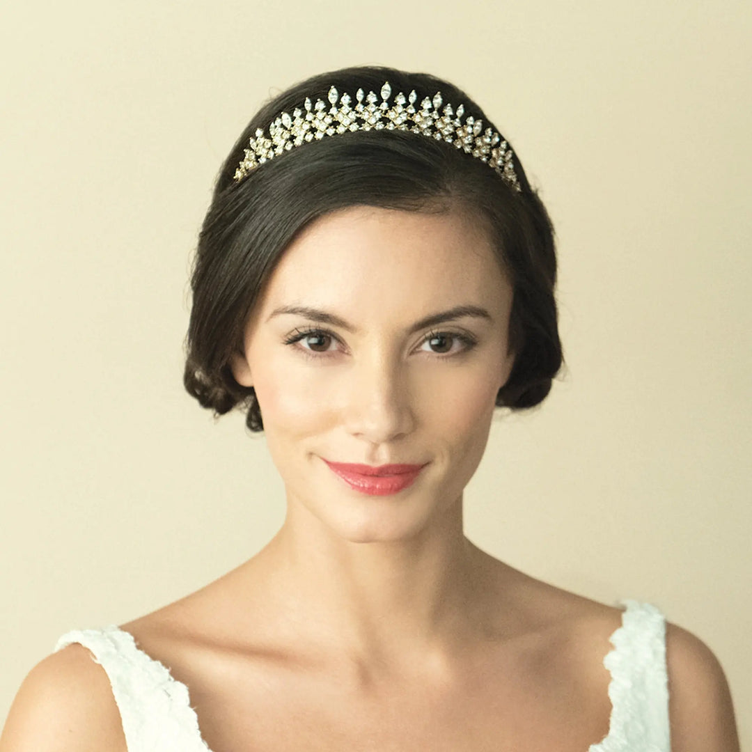 TIARE MARIAGE MARGARETTA – CRISTAUX AUTRICHIENS Ivory and co