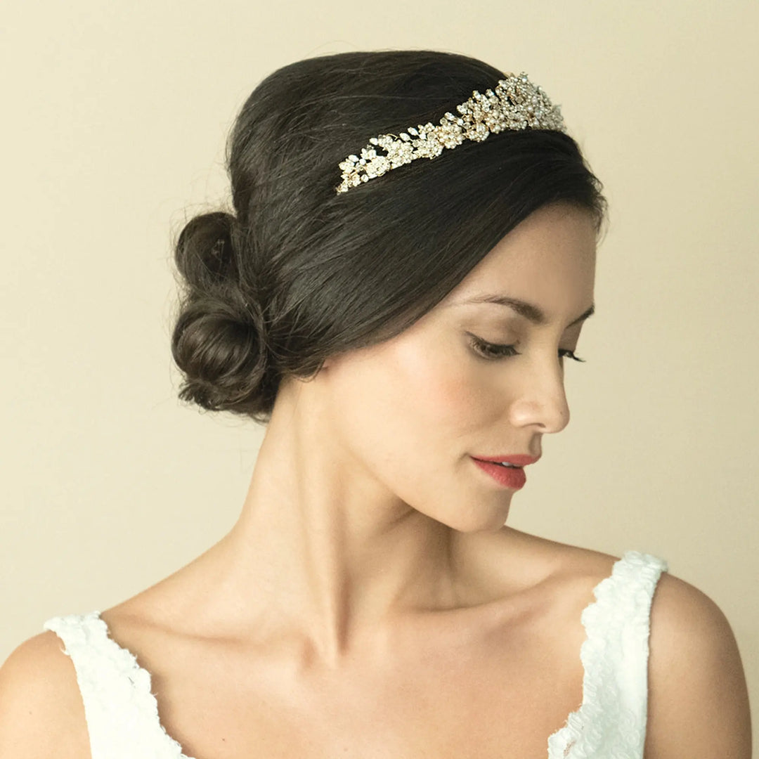 TIARE MARIAGE TRINITY – CRISTAUX & PERLES VINTAGE Ivory and co