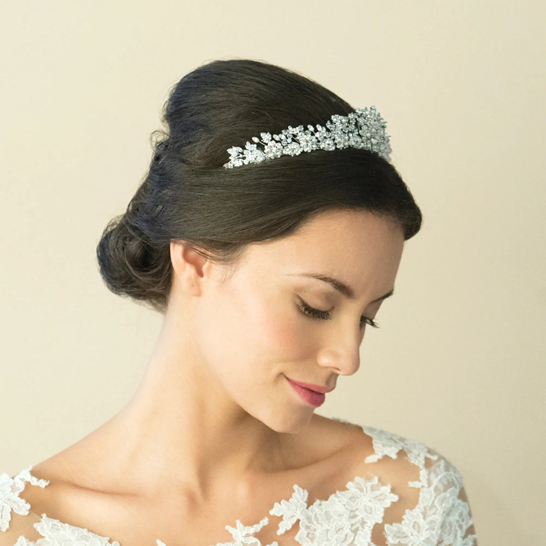 TIARE MARIAGE TRINITY – CRISTAUX & PERLES VINTAGE Ivory and co