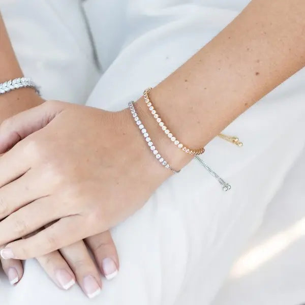 TIVOLI – BRACELET CRISTAUX AJUSTABLE TOGGLE Ivory and co