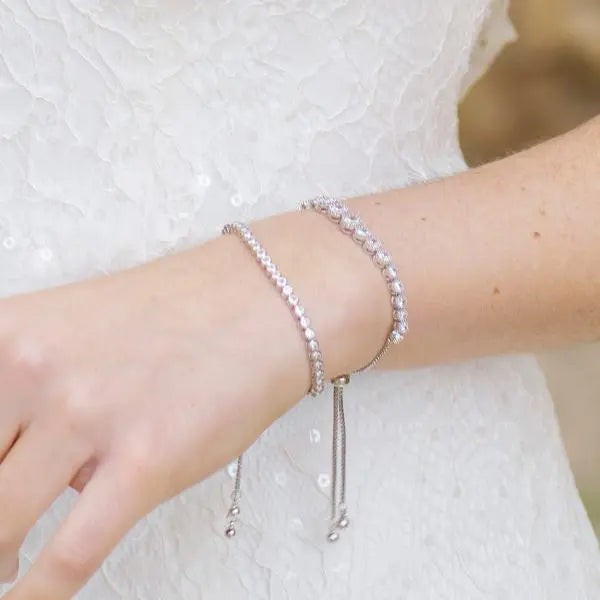 TIVOLI – BRACELET CRISTAUX AJUSTABLE TOGGLE Ivory and co