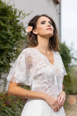 Top de mariée Terriane BK111 – dentelle, aérien