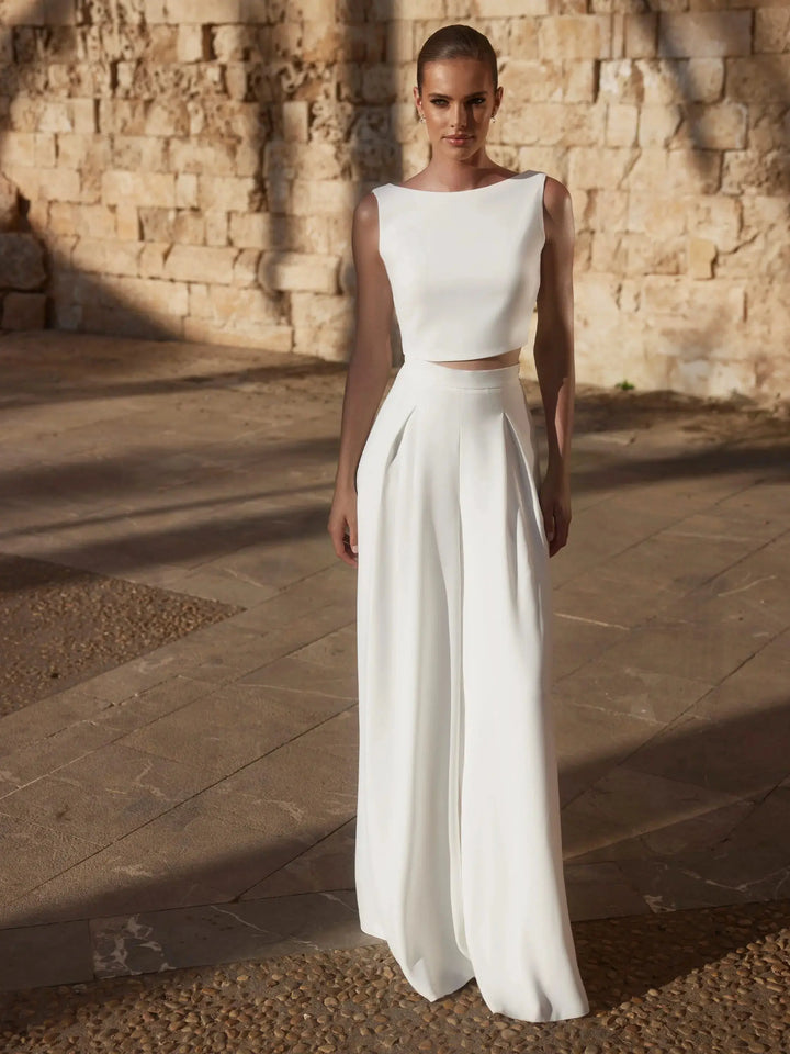 TOP DE MARIÉE EN CRÊPE EXTENSIBLE E470 (Copie) Bianco evento