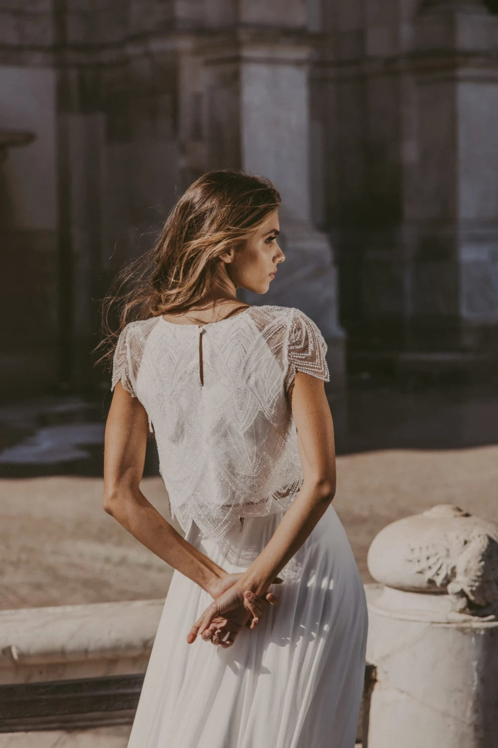 Top de mariée Rafaella BK90 dentelle brillante doublé Novias vue 4